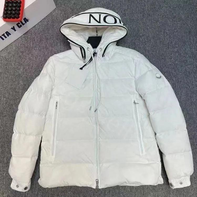 In-Stock Winter Unisex Bright Surface Thickened Warm Down Hooded Jacket