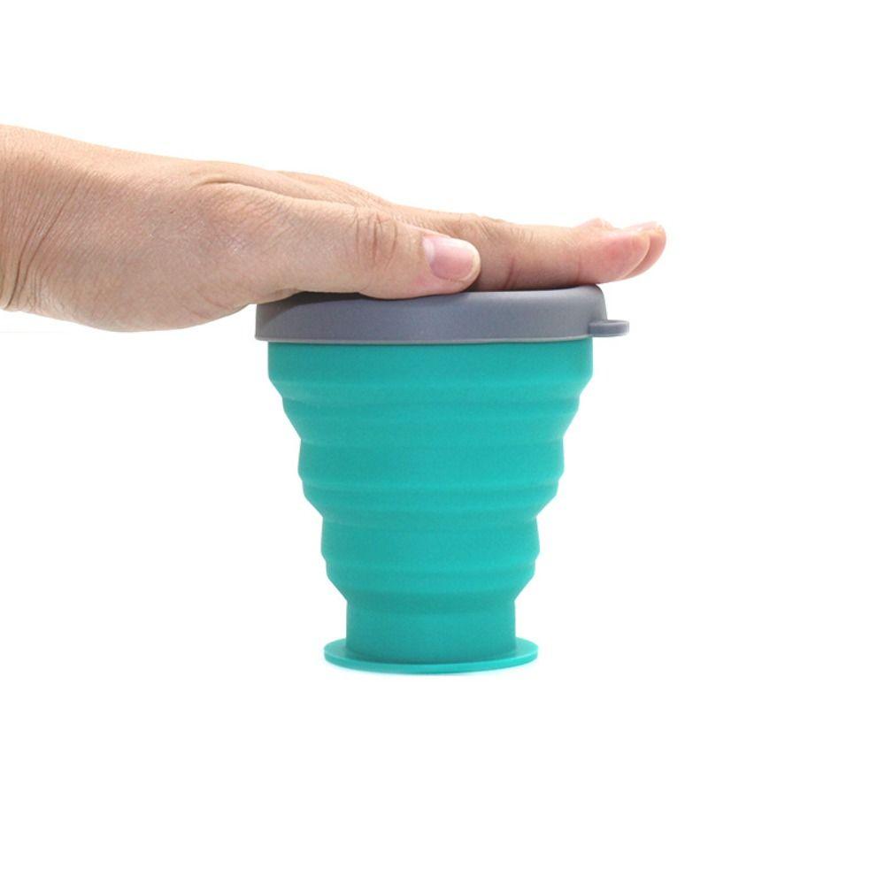 Telescopic Foldable Cup Food Grade Silicone Travel Mug Collapsible Water Cups  Travel
