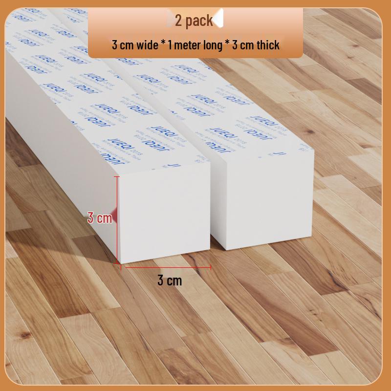 Samoprzylepny biały pasek z gumy piankowej: Uszczelka do drzwi i okien, amortyzująca, dźwiękoszczelna, podkładka antykolizyjna do urządzeń mechanicznych.