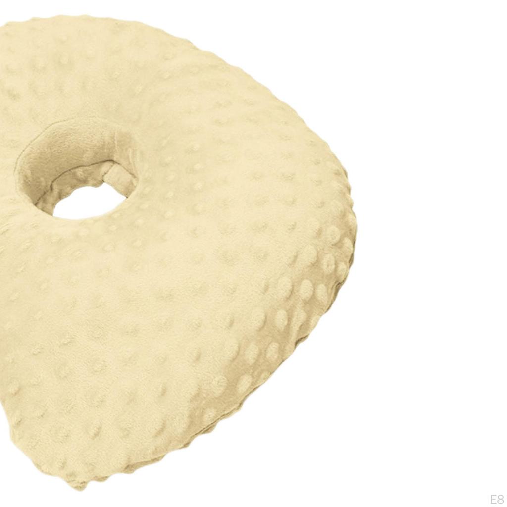 Ear Piercing Pillow Donut Washable Soft Multipurpose Relaxation Side Sleepers with A Hole