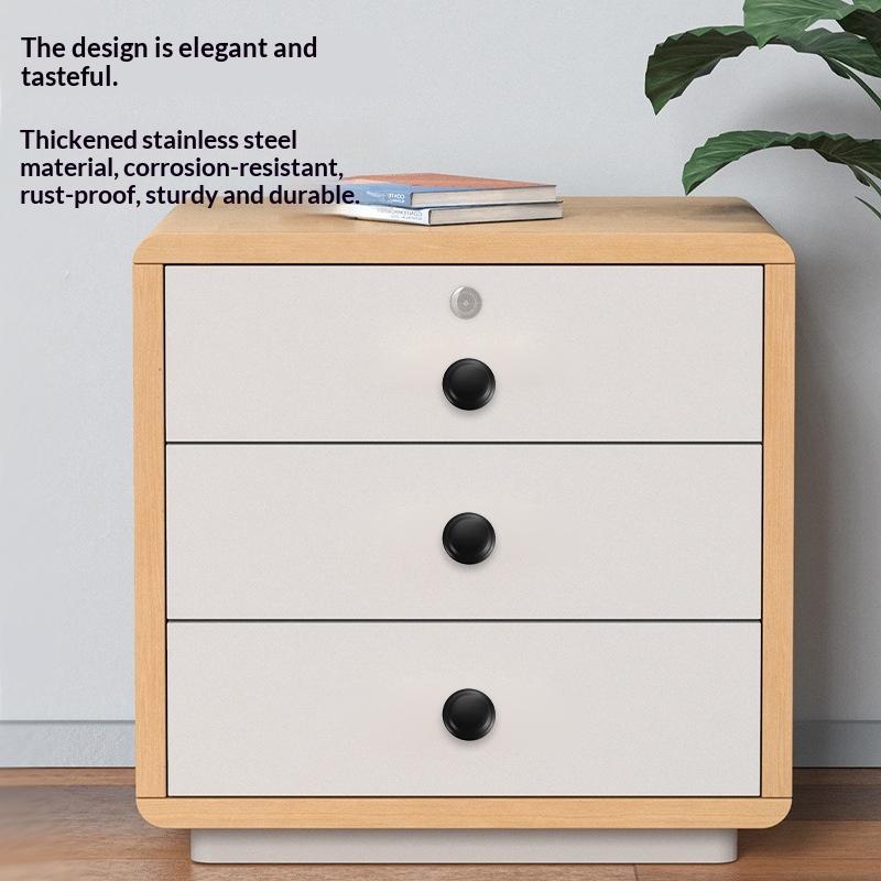 Stainless Cabinet Door Knobs Single Hole Handle Dresser Pull Handles 23Mm-30Mm With Screw Drawer Knobs Hardware Accessory