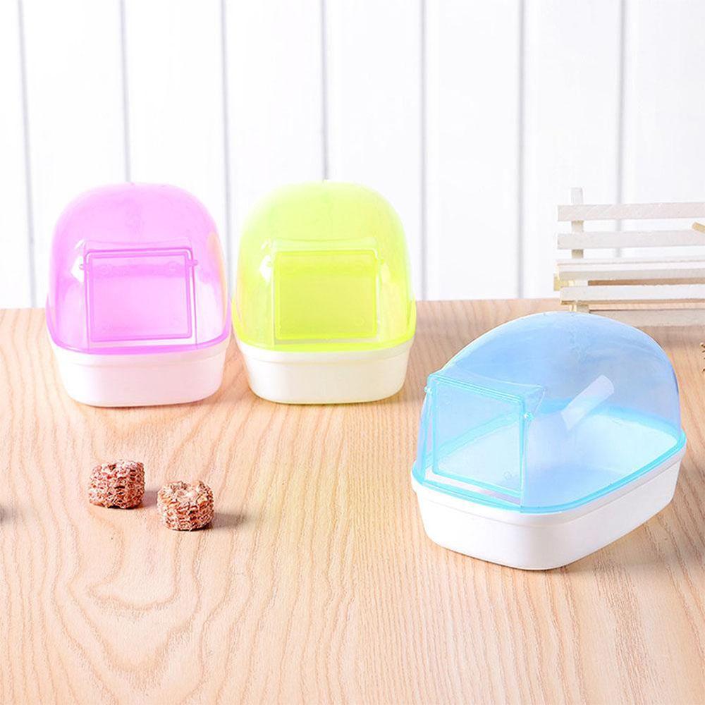 Plastic Enclosing with Door Dustproof Mini Pet Pet Sauna Box Pet Sand Bathtub Hamster Playing Hamster Bathroom