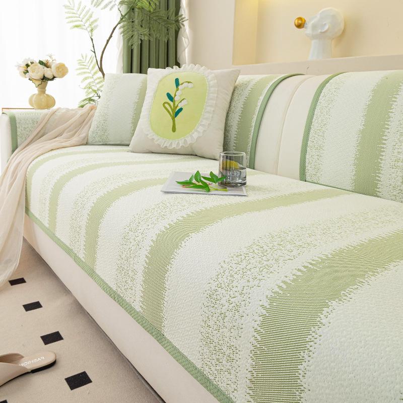Summer Cool Doudou Sofa Cushion  New Summer Cool Ice Silk Seat Cushion Non-Slip Sofa Mat Cover Cloth Towel