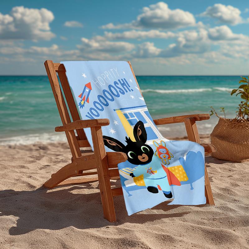 Bing Bunny Fashion Beach Towel: Ideal for Summer Adventures Soft, Absorbent and Quick Drying Suitable for Swimming and Bathing
