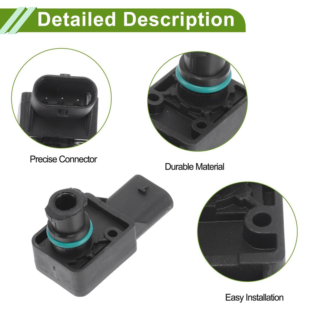 ABSOPRO Manifold Absolute Pressure MAP Sensor for Mercedes Benz AMG GT Part 1 Piece 2016-2021, Number 0009055906,