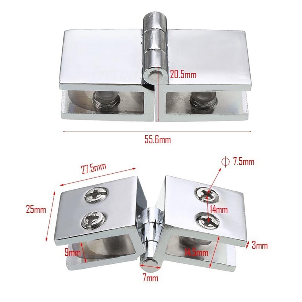 Hardware for Wine Cabinet Board Cupboard Clamp Glass Door Hinge Door Hinges Glass Fixing Clip