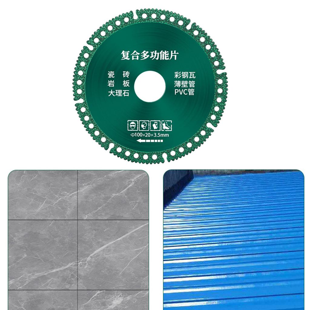 1pc 100mm Diamond Saw Blade For Angle Grinder Diamond Disc For Cutting Ceramics Porcelain Tiles Diamond Cutting
