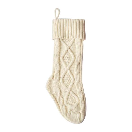 Christmas Stockings 20 Inch Large Cable Knit Stockings Fireplace Hanging Goodie Bags for Xmas Tree Holiday Home Decor