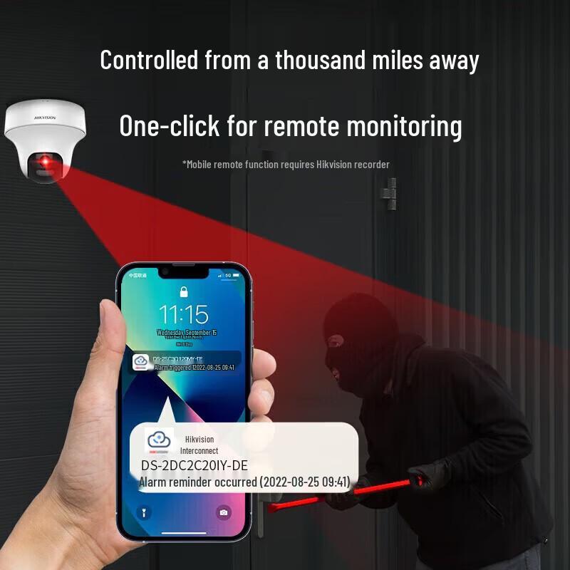 Hikvision 2MP PoE PT Dome Camera CN Plug (adapter Included)