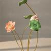 Metal Floral Sculpture Elegant Botanical Ornament for Living Room