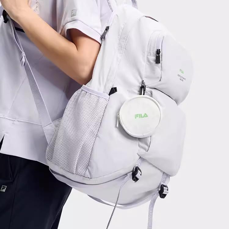 Fila Casual Sports Minimalist Fabric Mini Backpack Women Backpack Lilac-Gray A13W431165FGY