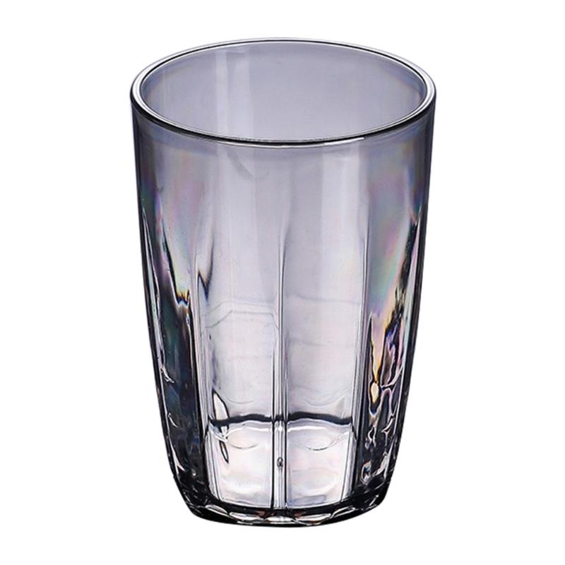 Небьющиеся пластиковые бокалы для вина, небьющиеся стаканы для воды, пластиковые стаканы для питья для бара, вечеринки, многоразовые стаканы для питья темно-серого