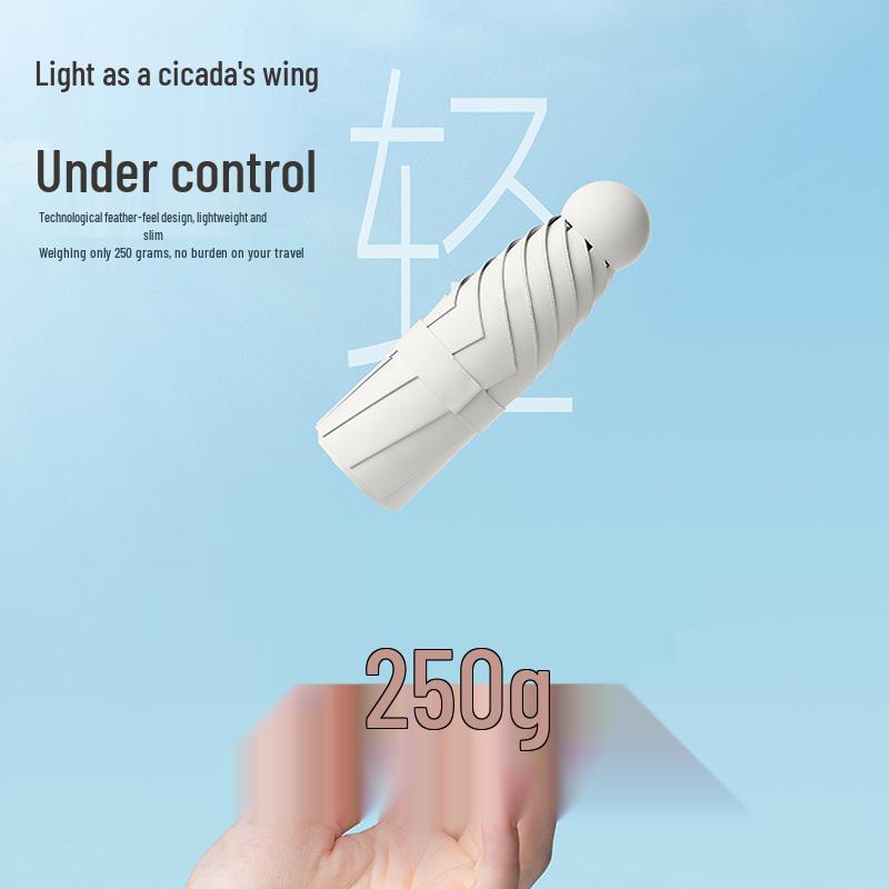 Women's Mini Pocket Folding Umbrella - High-End Sunscreen & Sunshade, Rain or Shine