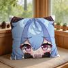 Ganyu Cute Genshin Impact Cushion Cover Square Short Plush Pillow Case Living Room Sofa Home Decor Funda X