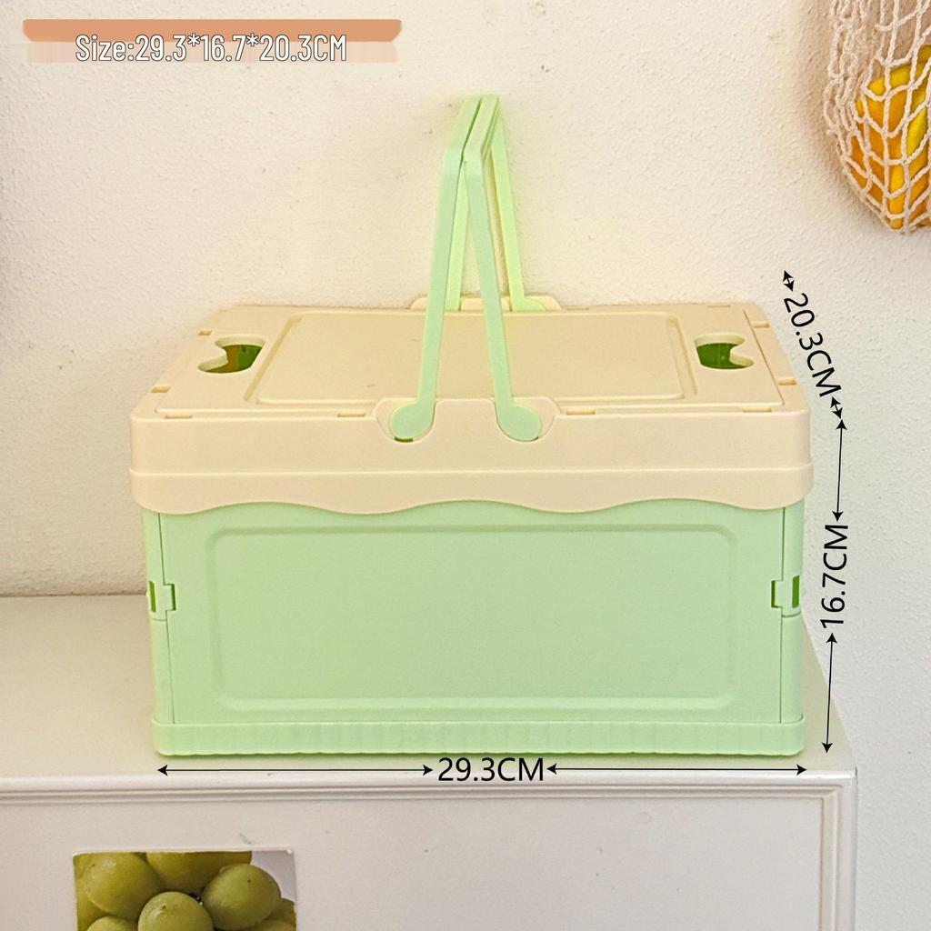 Tragbarer, faltbarer Picknick- und Aufbewahrungskorb im japanischen Stil für Gemüse und Wäsche