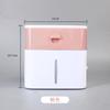 Wall Mounted Plastic Tissue Box Face Towel Storage Box Household Tissue Paper Box Creative Bathroom