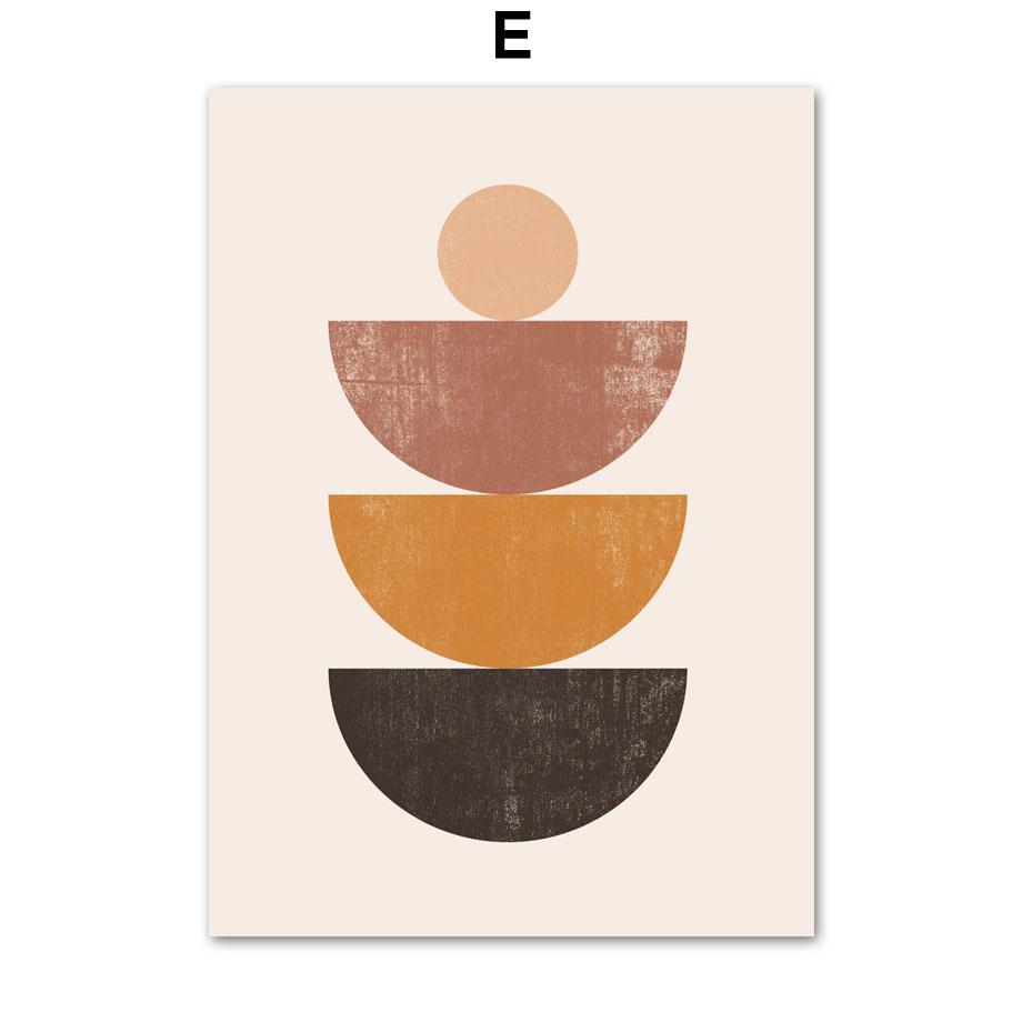 Boho Abstract Black Girl Leaf Rainbow Geometry Wall Art Canvas Painting Nordic Posters And Prints Pictures For Living Room Decor