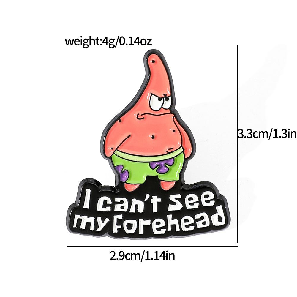 Креативная Личность Губка Боб Квадратные Штаны Металлическая Значок Патрик Звезда Сплав Капельный Брошь Булавка