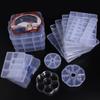 1pcs Transparent Plastic Storage Box Multifunctional Jewelry Box For Jewelry Organizer Storage Small Item Supplies Container Box