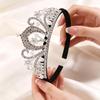 White Diamond Pearl Crown Hair Comb for Brides & Children