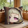Sayu Genshin Impact Cute Cushion Cover Square Short Plush Pillow Case Living Room Sofa Home Decor Funda X