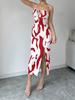 Spring/Summer New Arrivals USA Ins Style Printed Leopard Print Strappy Dress