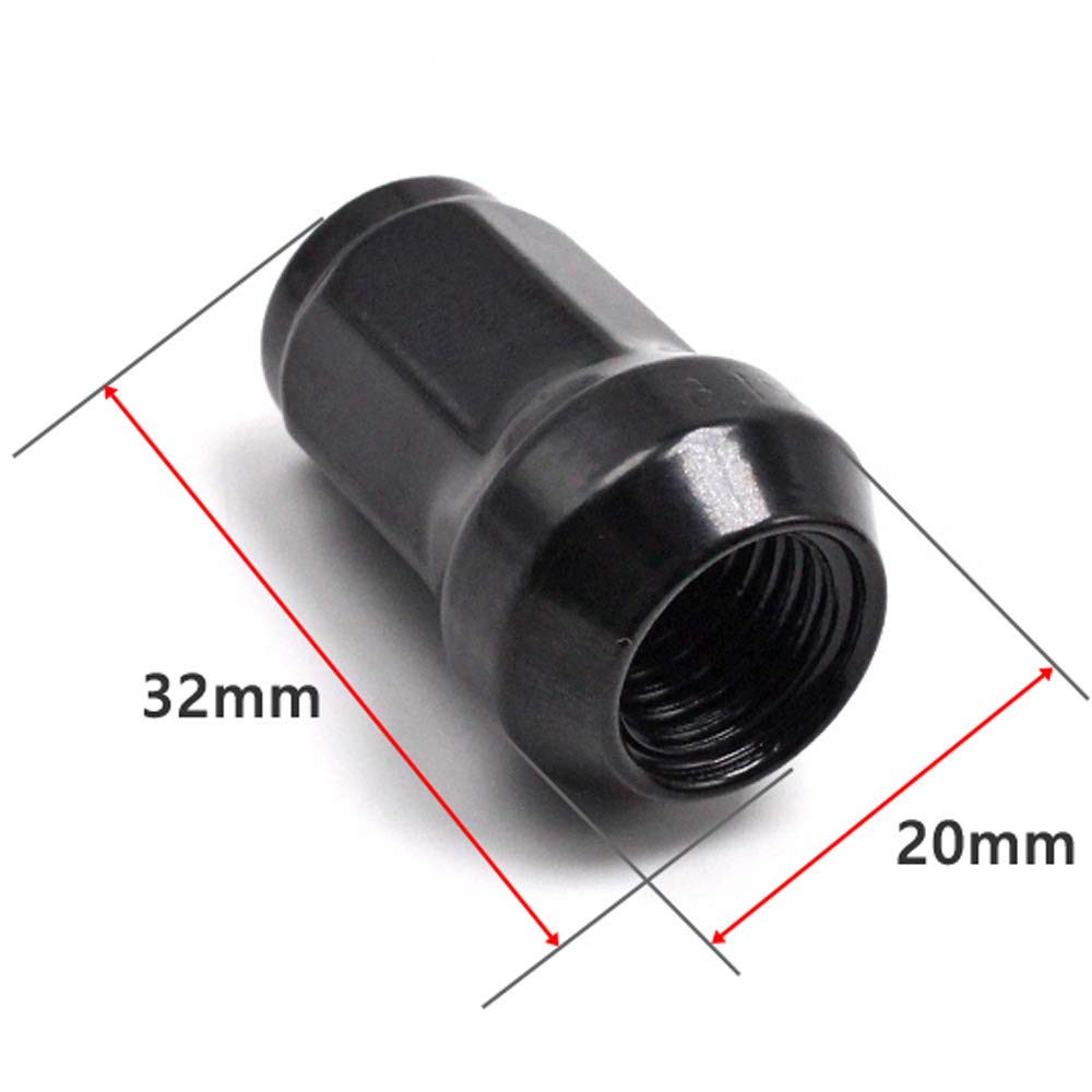 Wellvie Classy Anti-theft Heptagon Steel Wheel Nut Racing Nut 24