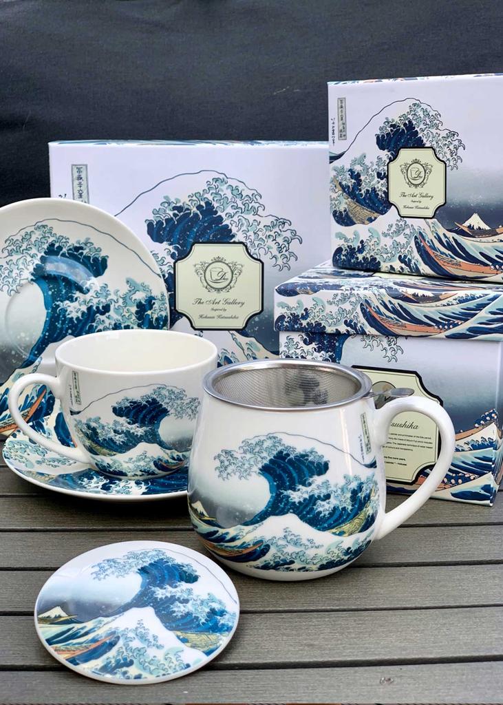 Porcelanowy Kubek Baryłka 430 Ml Hokusai