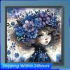 Little Girl Partial DIY Irregular Drill Diamond Painting Gem Art for Adults/Beginners Gift Idea Home Decor 30x30CM