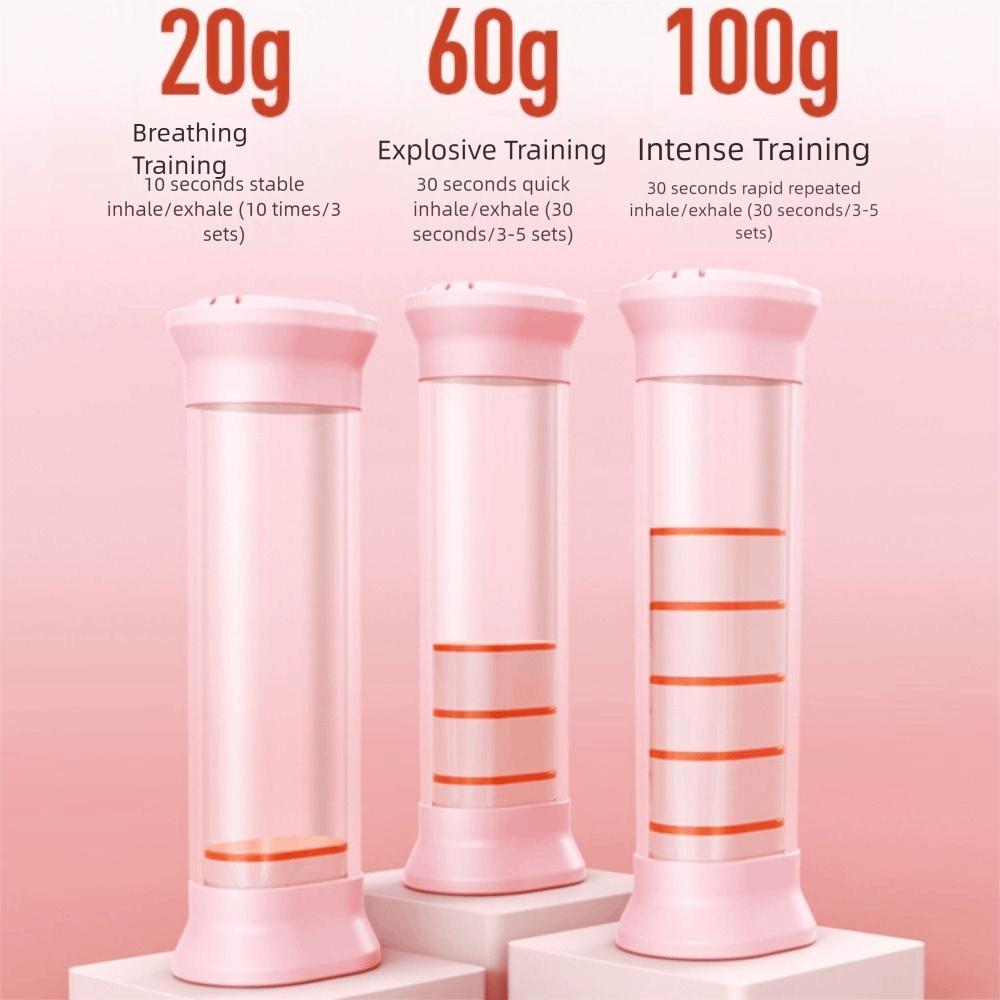 Ergonomic Design Breathing Dumbbell Trainer Breathing Training Device  Men/ Women