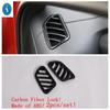 Carbon Fiber Look Side Air Outlet / Headlight switch / Middle Air Outlet Cover Trim For Kia Cerato Forte K3  -