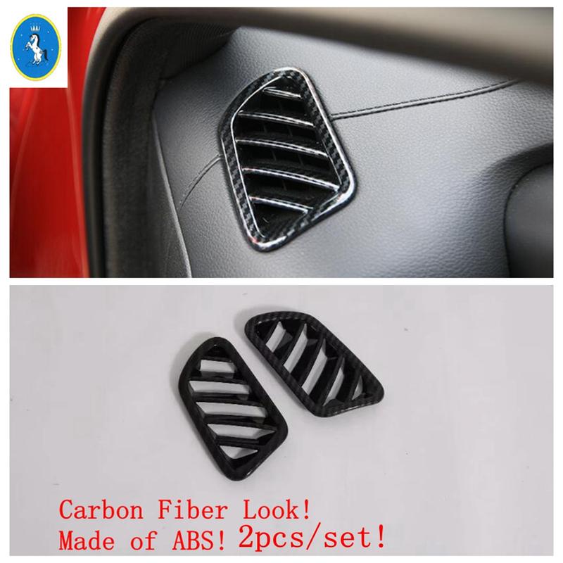 Carbon Fiber Look Side Air Outlet / Headlight switch / Middle Air Outlet Cover Trim For Kia Cerato Forte K3 -