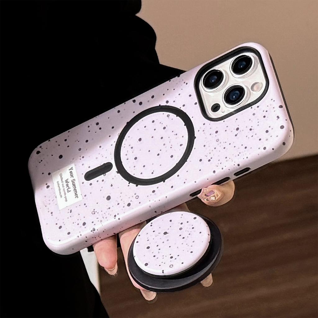 Ink Splashing Magnetic Bracket Apple 15 Mobile Phone Case IPhone 16 Promax Suitable for 13 Philin Korean Niche 11 Hard