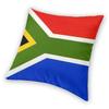 3D South African Flag Square Pillowcase Polyester Linen Velvet Printed Decorative Throw Pillow Case Sofa Seater Cushion Cover