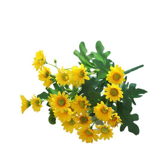 

Реалистичная имитация букета, яркий, не выцветающий, сохраняющий свежесть, центральный элемент стола, искусственная хризантема, декор для вечеринки жёлтый