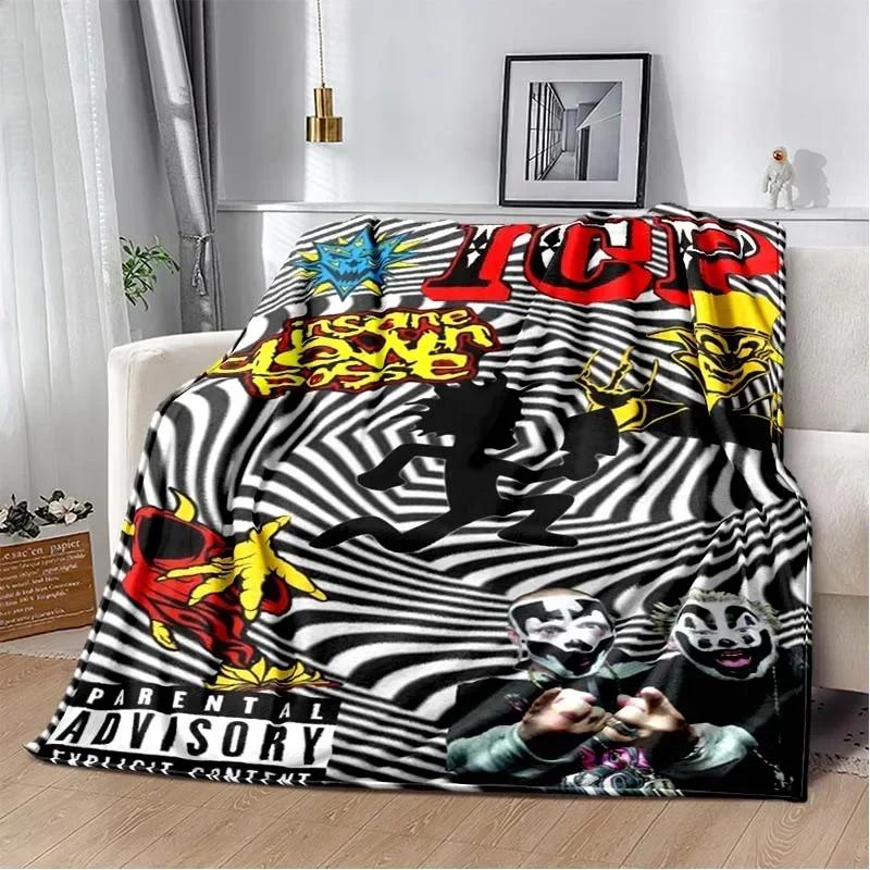Insane Clown Posse Band Blanket ICP Juggalo Faygo HIP HOP Soft Flannel Kid's Warm Blanket Bedroom Sofa Bed Travel Picnic Blanket