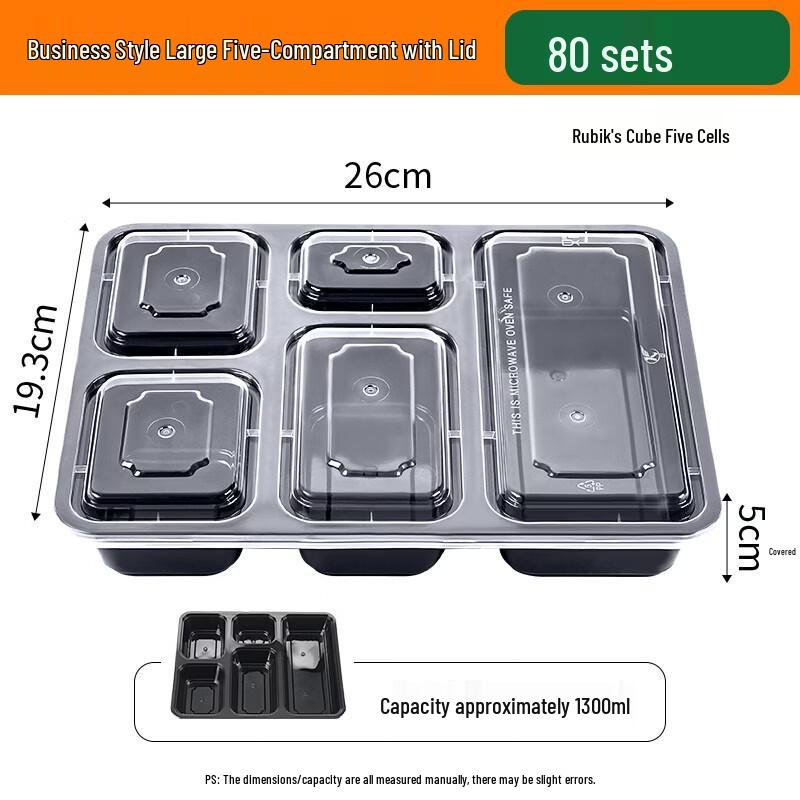 Divided Disposable Meal Prep Containers