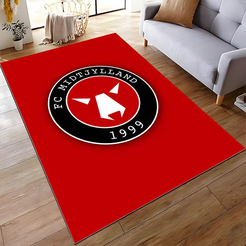 FC Midtjylland Logo Carpet Suitable As a Non-slip Mat for the Living Room or Bedroom Sofa