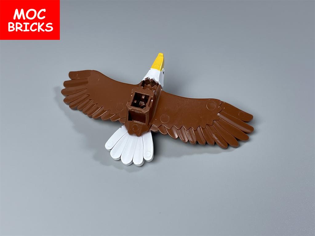 Non-Toxic 4Pcs Moc Bricks Animal Bird Eagle Model City Educational Assembled Building Blocks Children Gift Plastic Toys