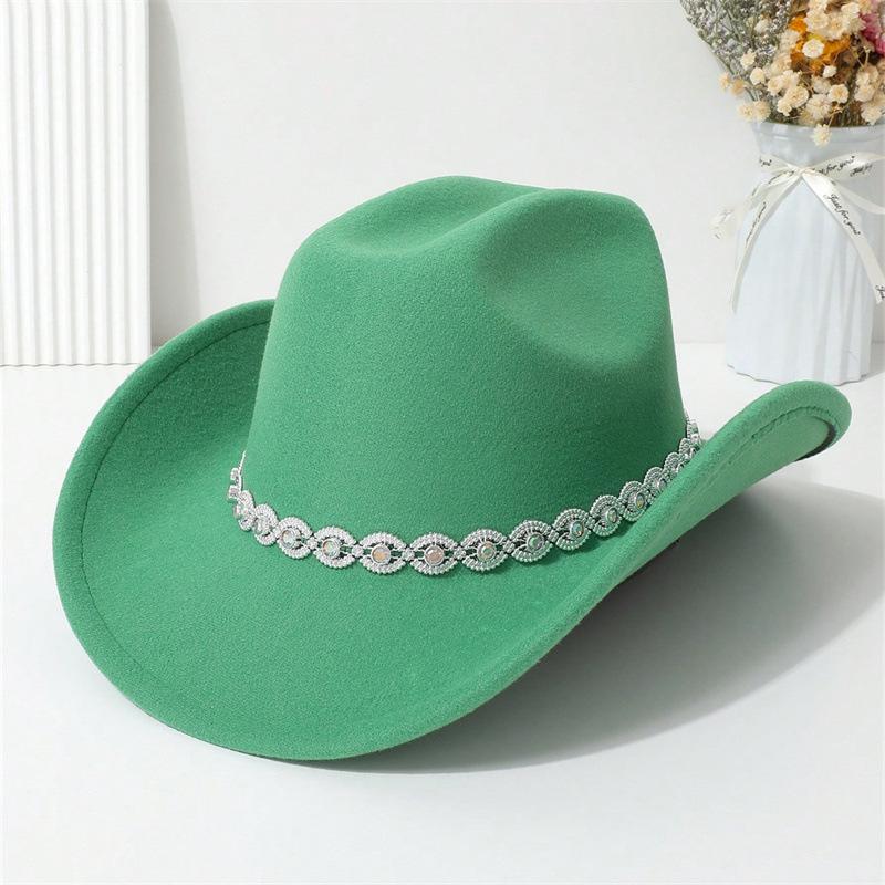 Men and Women Jazz Hat Party Festival Stage Performance Simple Top Hat High Quality Woolen Straw Hat Western Cowboy