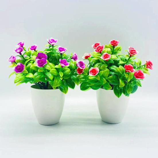 Umělá bonsai odolná proti vyblednutí Široká aplikace Kompaktní Efektní Bez vadnutí Umělá rostlina v květináči na balkon