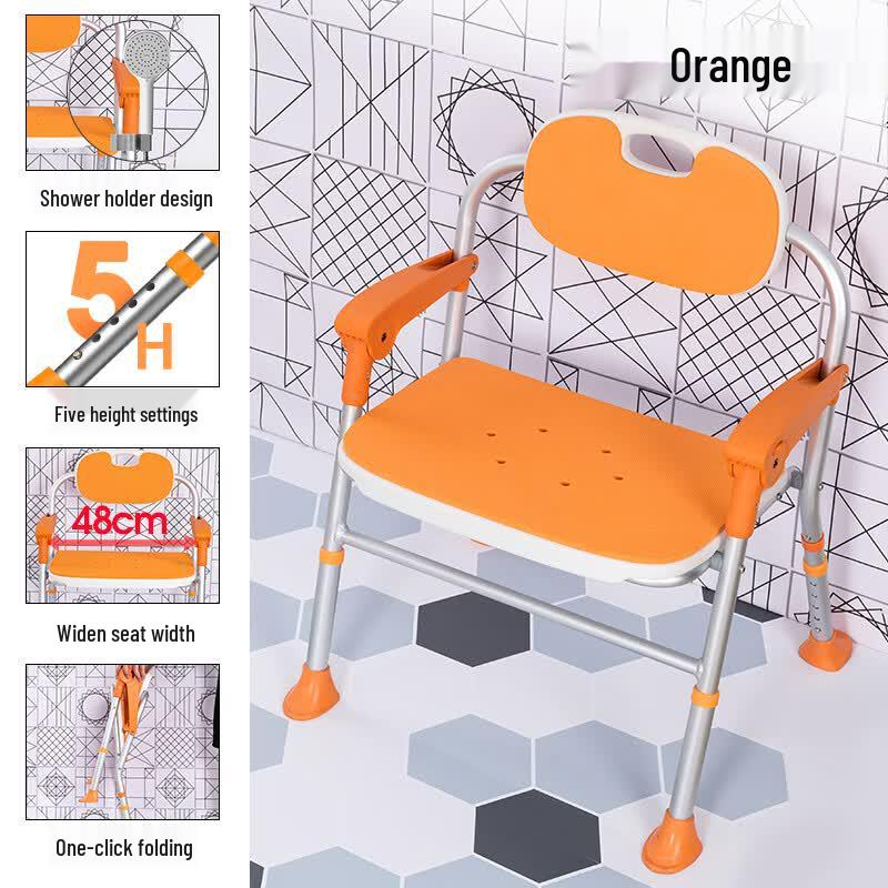 Jilejia Foldable Shower Chair for Elderly