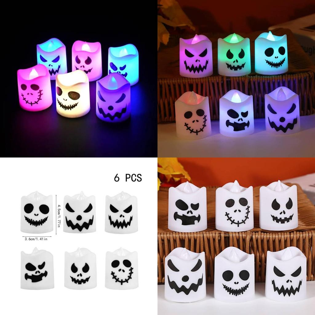 Halloween Ghost Led Candle Light For Haunted House Party Decor
