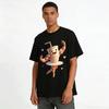 Funny Muscular Milk Tea Cup Ballet Graphic Casual T-Shirt Pure cotton T-shirt