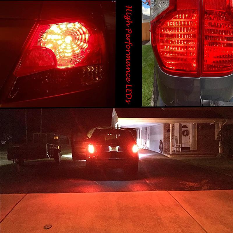 2-20 PCS P21W 1156 BA15S 1157 BAY15D LED Bulbs For Turn Signal Parking Backup Lights 800LM 12V 3014-9SMD 6500K White Red Yellow Bulbs 7