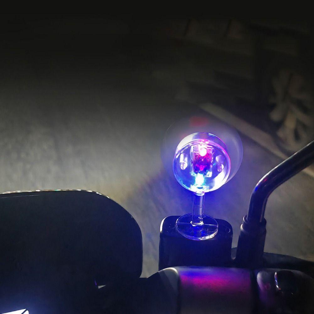 Wind-powered Luminous Wind Energy Fan Ornaments Safe Riding Mini Windmill LED Light  Vehicle