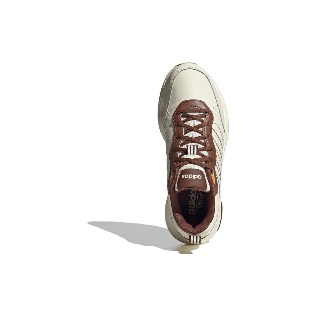 Adidas Neo Strutter Comfortable Versatile Trendy Slip-Resistant Durable Low-Top Casual Shoes Unisex Sneaker Beige Brown ID3566