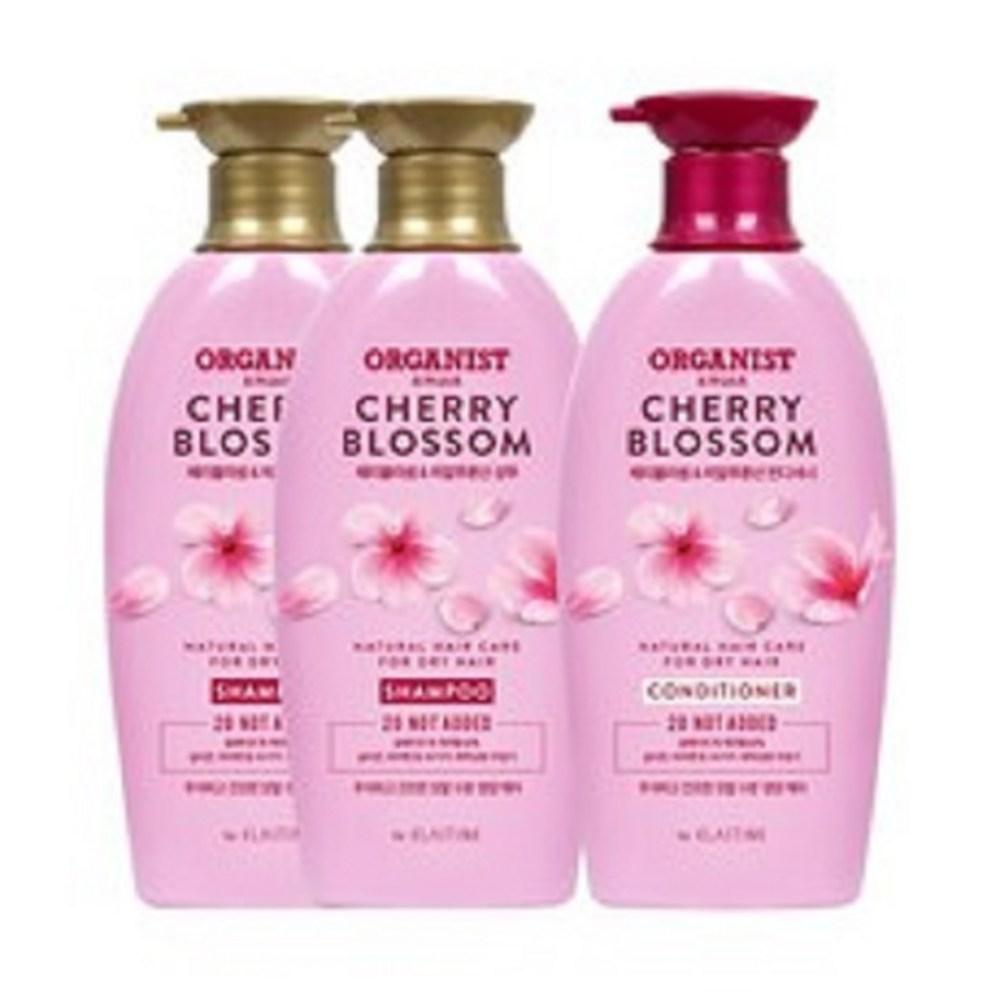Organist Cherry Blossom Moisture Nutrition Shampoo 2 + Conditioner 3 Types _FM, 1500ml, 3 units
