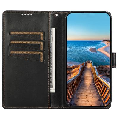 DF-06 For Realme 12 5G/12x 5G Case Cell Phone Accessory Wholesale Line Imprint Leather Wallet Phone Cover