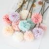 5 szt. Jedwabna Kula Chryzantema Ślubny Sztuczny Kwiat Dekoracja Świąteczna Wazon do Domu Scrapbooking Akcesoria do Kompozycji Kwiatowych